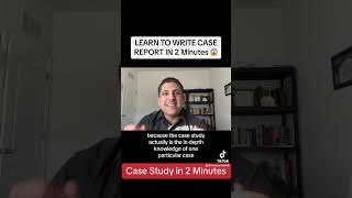 LEARN😎 TO WRITE✍🏾 CASE REPORT IN 2 MINUTES 😱