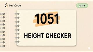 1051. Height Checker | Leetcode