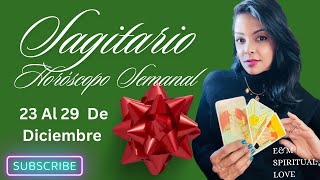 Sagitario ♐️ MENSAJE DEL ARCÁNGEL 📲🍮✈️Y  HORÓSCOPO 🚪 DE LA SEMANA del 23 al 29 de Diciembre 🦋♥️