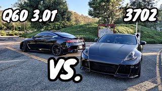 MODDED Q60 3.0T VS. MODDED 370Z | FACETIME PERSONAL TRAINING