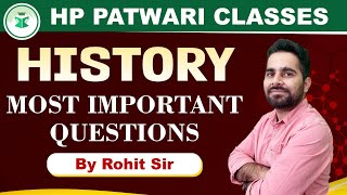 HP Patwari Classes | History | Most Important Questions | By Rohit Sir