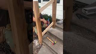 Transform Your Front Porch Curb Appeal with Cedar Railing #diy #home