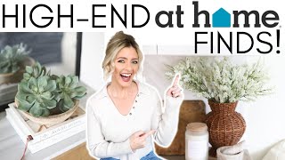 HIGH-END AT HOME FINDS || HOME DECORATING IDEAS || DESIGNER LOOK FOR LESS || SHO