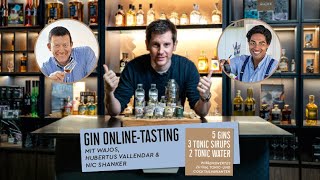 Online Gin Tasting mit Wajos, Nic Shanker & Hubertus Vallendar / Gin Tasting Set & Gin Geschenk
