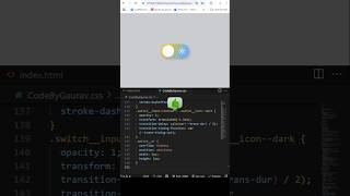 🌗 Dark/Light Mode Toggle Button using HTML CSS & JS #webdevelopment #coding #htmlcssjs #shorts