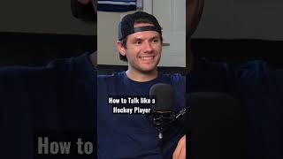 How to Talk Like a Hockey Player #hockey #humor #nhl