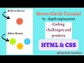 3. Create a Circular Hover Effect with animation using HTML & CSS | Challenges and projects