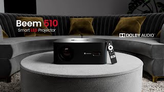 Portronics Beem 510 Projector: 4K Ultra HD, Wi-Fi, Bluetooth, Google TV, Auto Focus \u0026 Voice Control