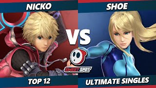 Sweet Spot 8 - Nicko (Shulk) Vs. Shoe (ZSS) Smash Ultimate - SSBU