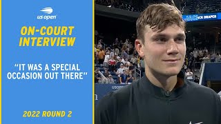 Jack Draper On-Court Interview | 2022 US Open Round 2