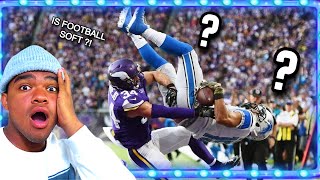 IS AMERICAN FOOTBALL SOFT ?! *RUGBY PLAYER Reacts to NFL Most Athletic Plays*
