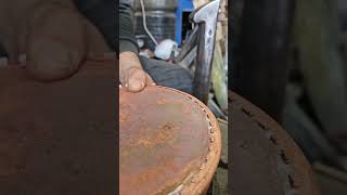 part 1 of Restoration handmade copper pot #handmade