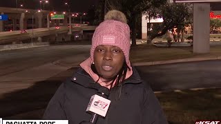 Dropping temperatures cause slick road conditions in San Antonio
