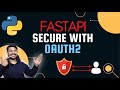 Python FastAPI Secure your service with OAuth2 easily