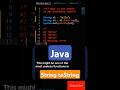 Java String toString | Java Test 17