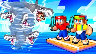 SHARKNADO vs The Most Secure House In Minecraft!
