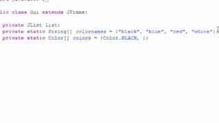 Java Programming Tutorial 70 JList