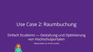 Use Case 2 — Raumbuchung