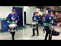 vancouver canucks pre game game drum show rogers arena tour and more feel the energy