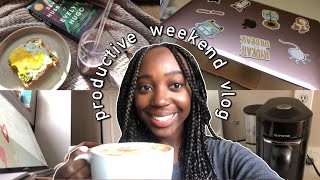 productive weekend vlog // writing, reading and new coffee machine!!