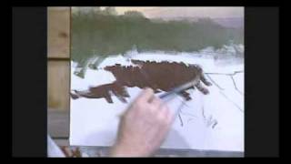 Painting eroded banks with Jerry Yarnell