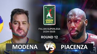 Modena vs Piacenza | Italian Volleyball SuperLega 2024/2025