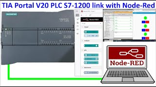 PLC S7-1200 connected data with Node-Red dashboard control