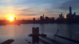 A Beautiful Morning - New York Skyline sunrise Timelapse (FULL HD)