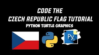 Python Turtle Graphics - Code the Czech Republic Flag Tutorial in Pydroid 3