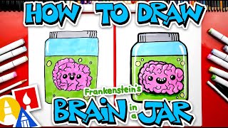 How To Draw Frankenstein's Brain In A Jar
