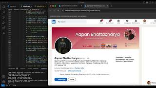 Python Selenium script for automating LinkedIn tasks