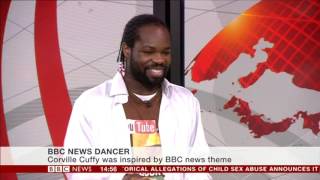 BBC News Channel: Corville Cuffy Dancing - 16th December 2016