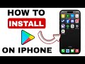 How to install Google play store in iPhone | IOS 17 (Latest Update 2024)