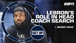 LeBron continues to DISTANCE himself from Lakers head coach search 👀 + Bronny news | Get Up
