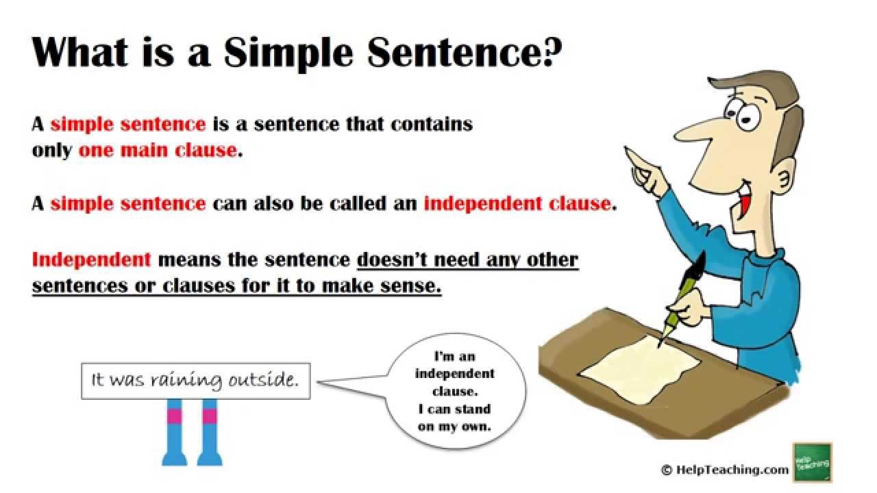 Grammar Lesson: Creating Simple Sentences - YouTube