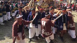 平成29年10月8日 上之庄神社秋祭り 本宮 見土呂 船町 厄神 三台練り2