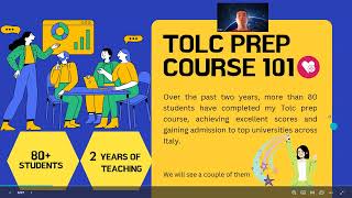 TOLC entrance exam for Italian Universities part1