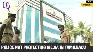 Watch: Bombs Hurled at Tamil TV News Channel