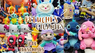 Stitch,Deadpool,Labubus,Up, Pokemon,Moana, Mascotas de futbol y muchos peluches gigantes #nayech