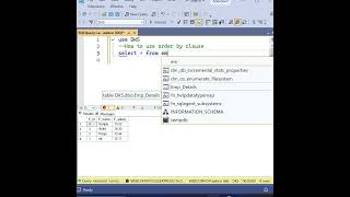 🔽 SQL ORDER BY Clause Explained in 60 Seconds #Data Science #SQL Server #Data analyst