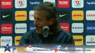 CONFERENCIA PUMAS JOSE MARIA BAZAN AL CAER CON AMERICA