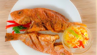 Fried Fish Recipe - Haitian Style - Pwason Fri