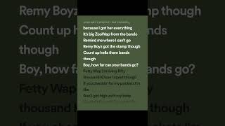 Fetty Wap - Trap Queen (lyrics spotify version)