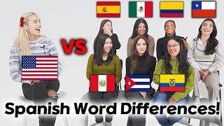 American was shocked by Spanish Differences!! (Spain, Mexico, Colombia, Chile, Peru, Cuba, Ecuador)
