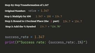 Learn about percentage formatting in Python - From course I built 2 years ago #pythonprogramming