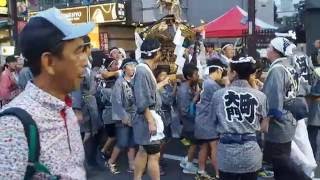 大宮夏まつり　中山道まつり　御輿揃い渡御　大門町子供　２０１６．８．２