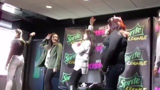 Camila teaching fans the Work From Home dance in Chicago