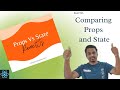 What is the difference between Props and State in  React JS? | (Props vs State explained)