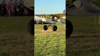 Patrick Mcinteer taking off in the rans during the STOL demo