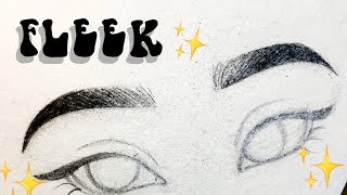 HOW TO DRAW EYEBROWS on FLEEK | My EASY Drawing Technique ♡